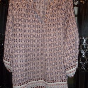 3 for 25 Willi Smith XL geometri floral top NWOT